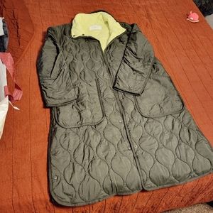 Long quilted parka